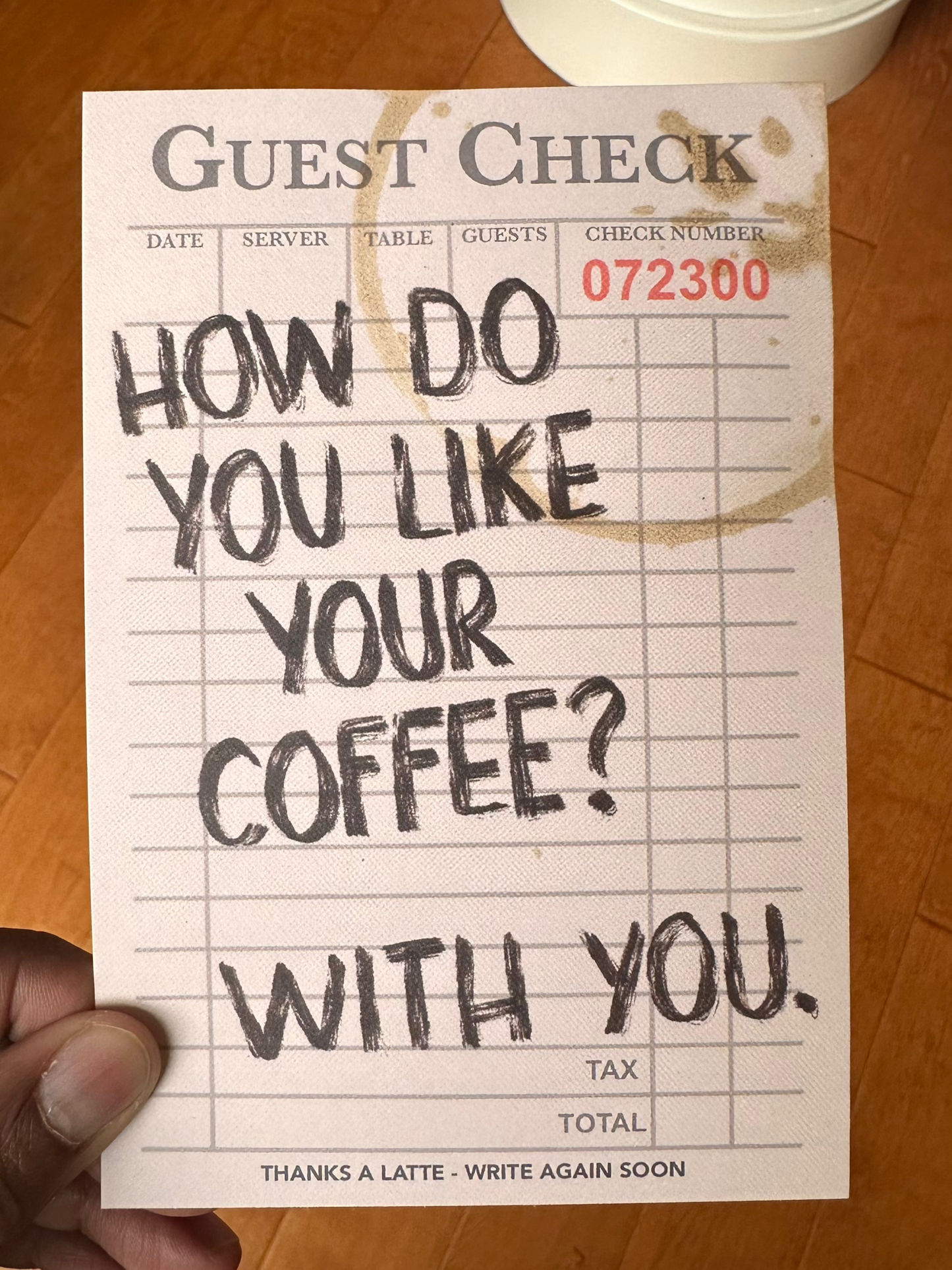 How Do You Like Your Coffee? Postcard
