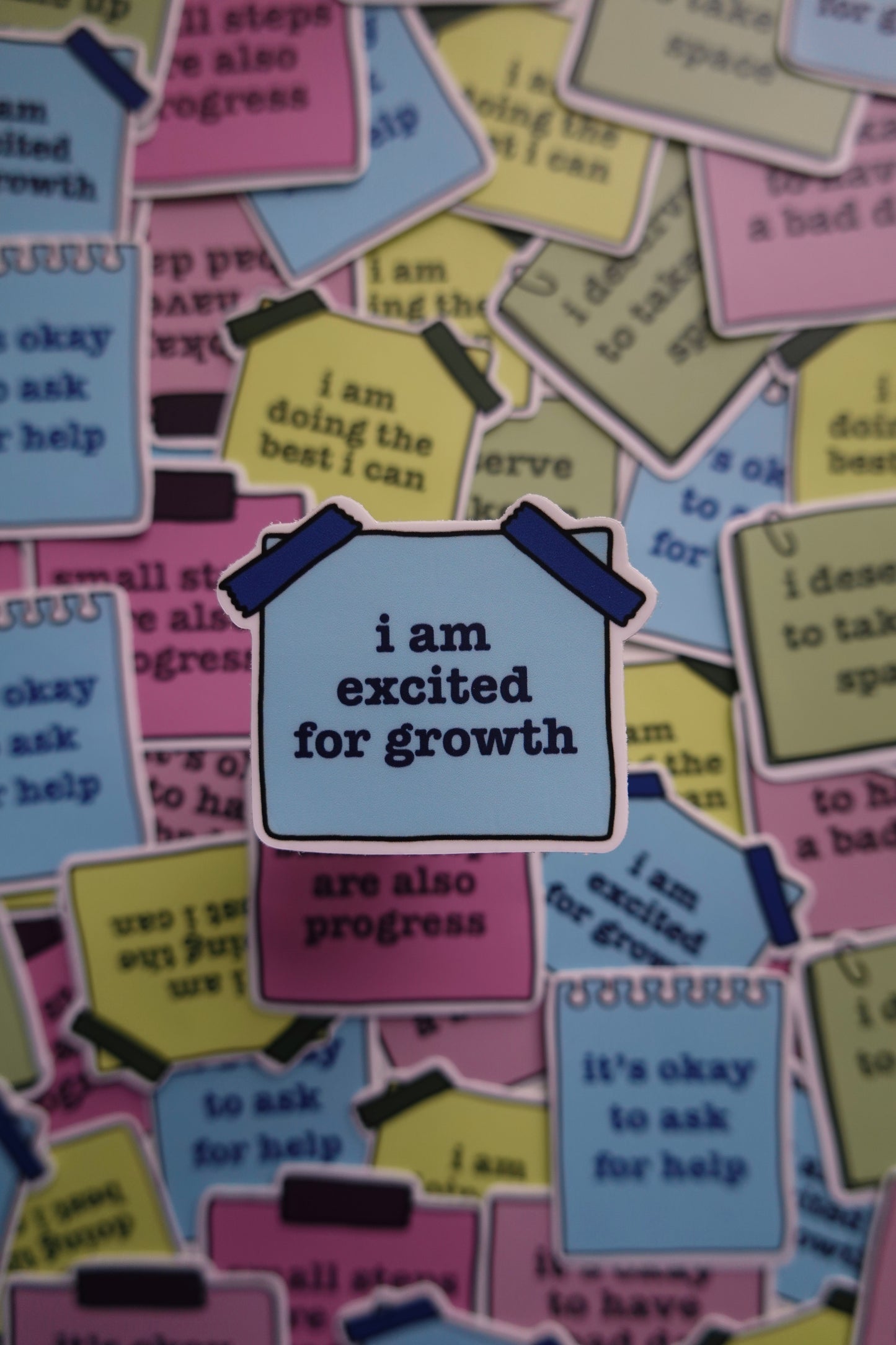I Am Excited for Growth Sticker