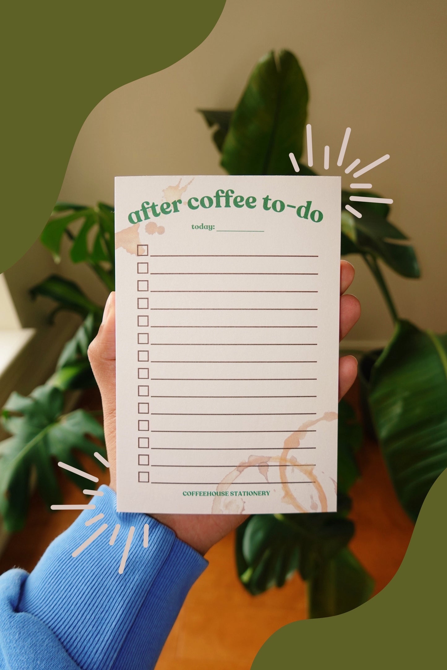 After Coffee To-Do List Notepad