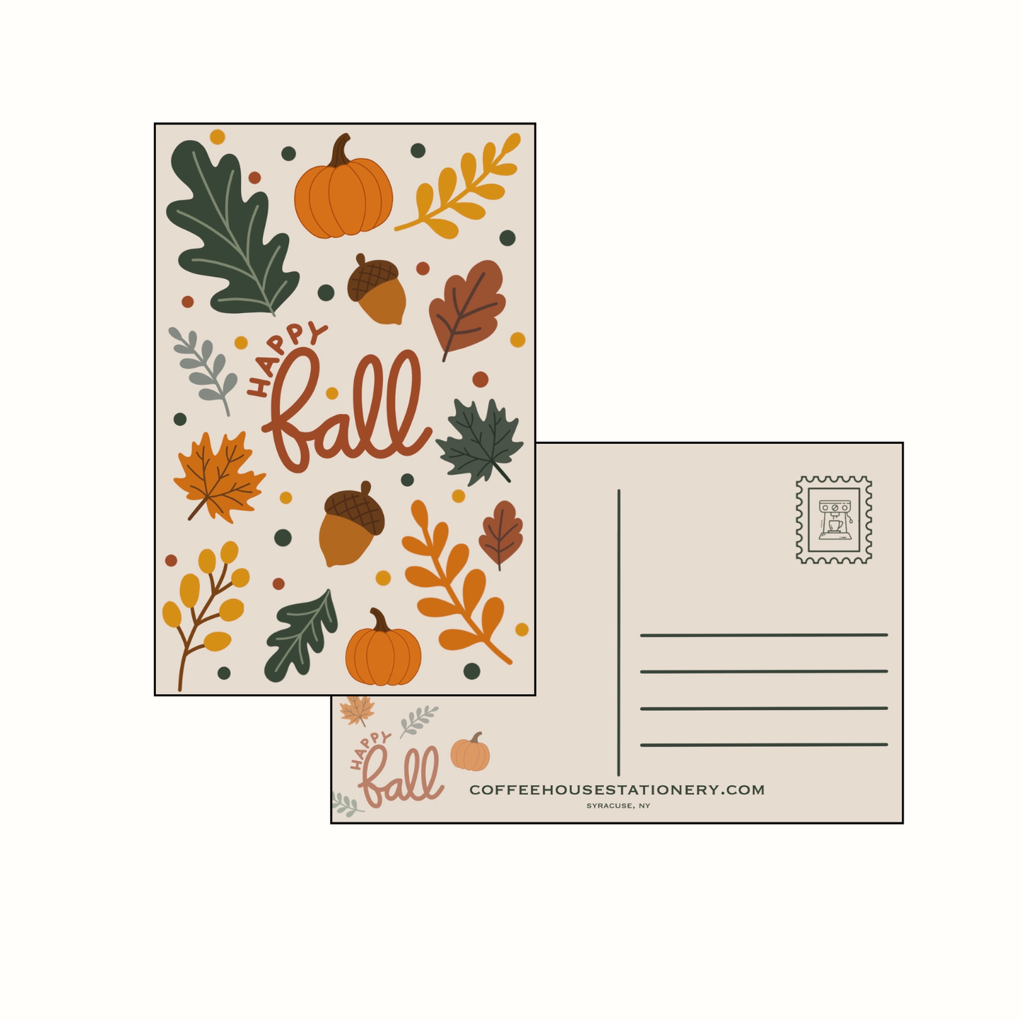 Happy Fall Postcard
