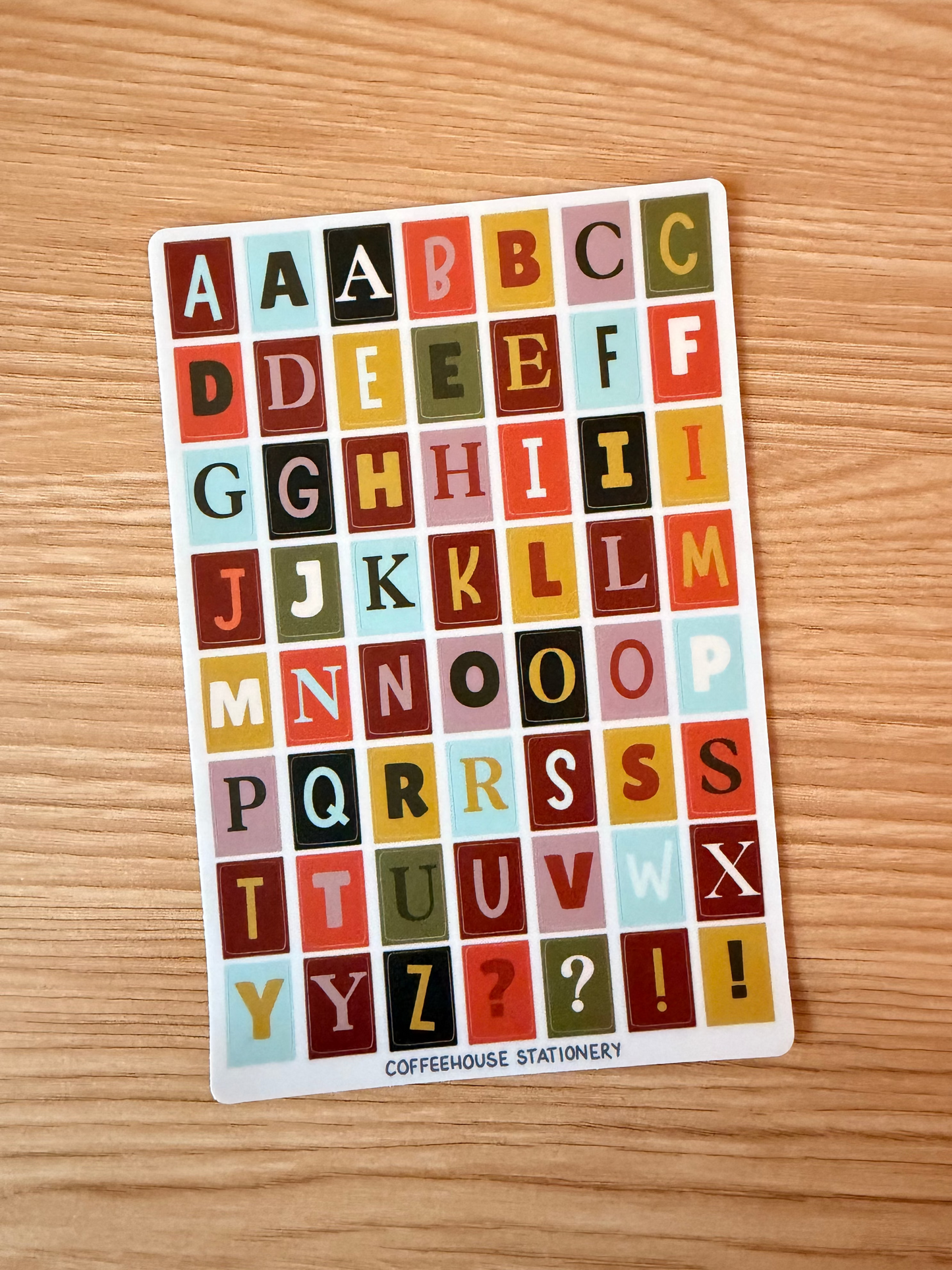 Autumn Archive Alphabet Sticker Sheet