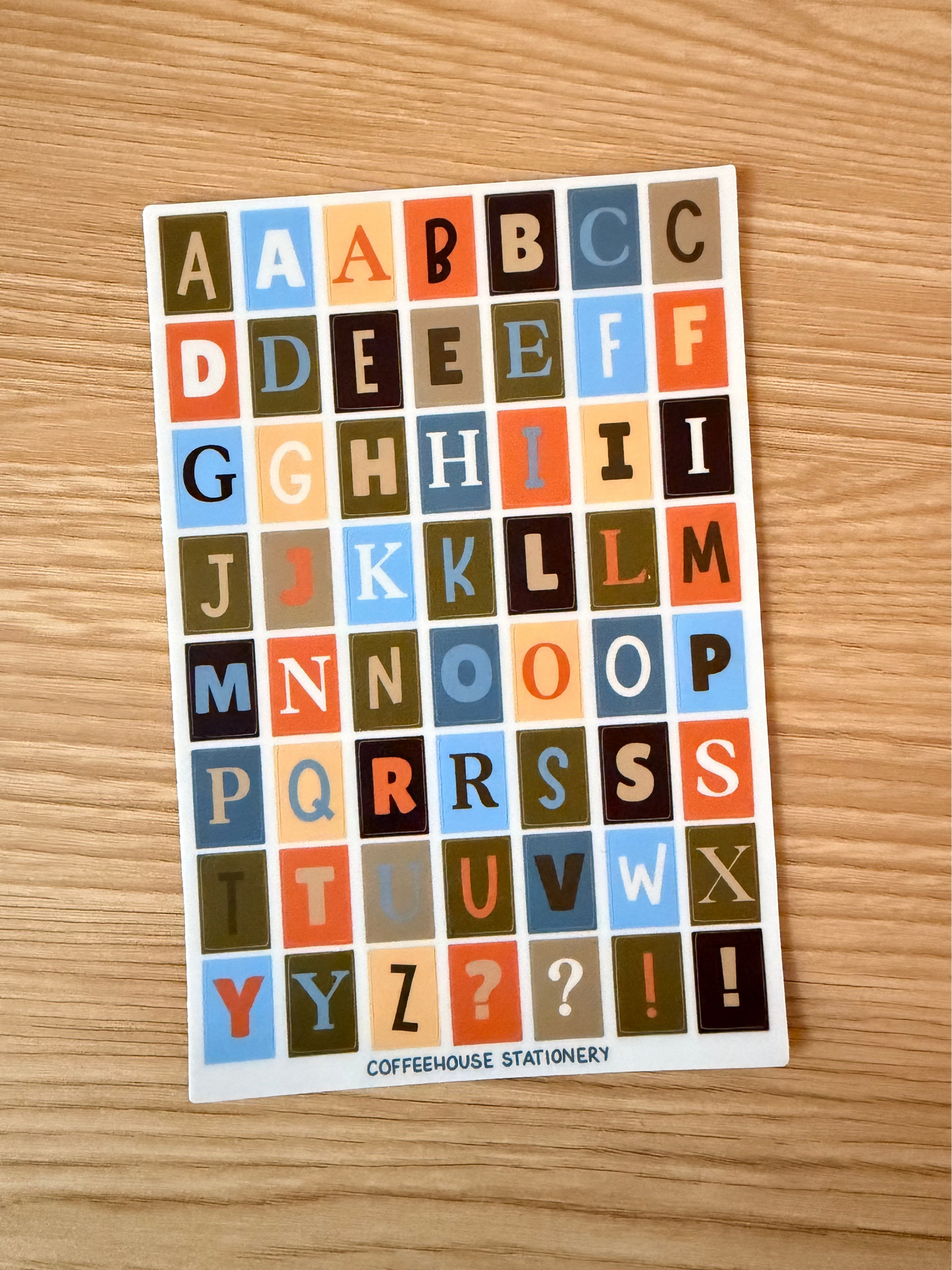 September Stroll Alphabet Sticker Sheet