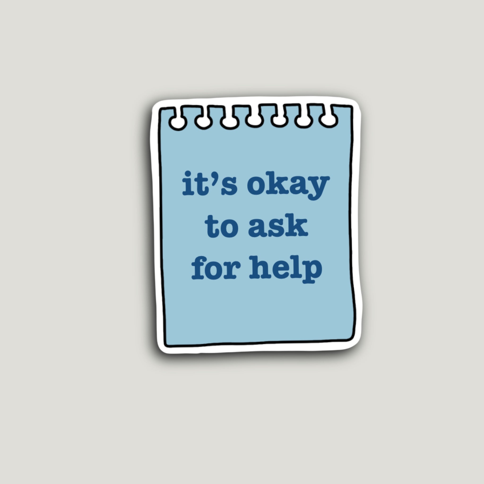 Find Help Sticker It's Okay to Ask for Help Sticker – Coffeehouse Stationery
