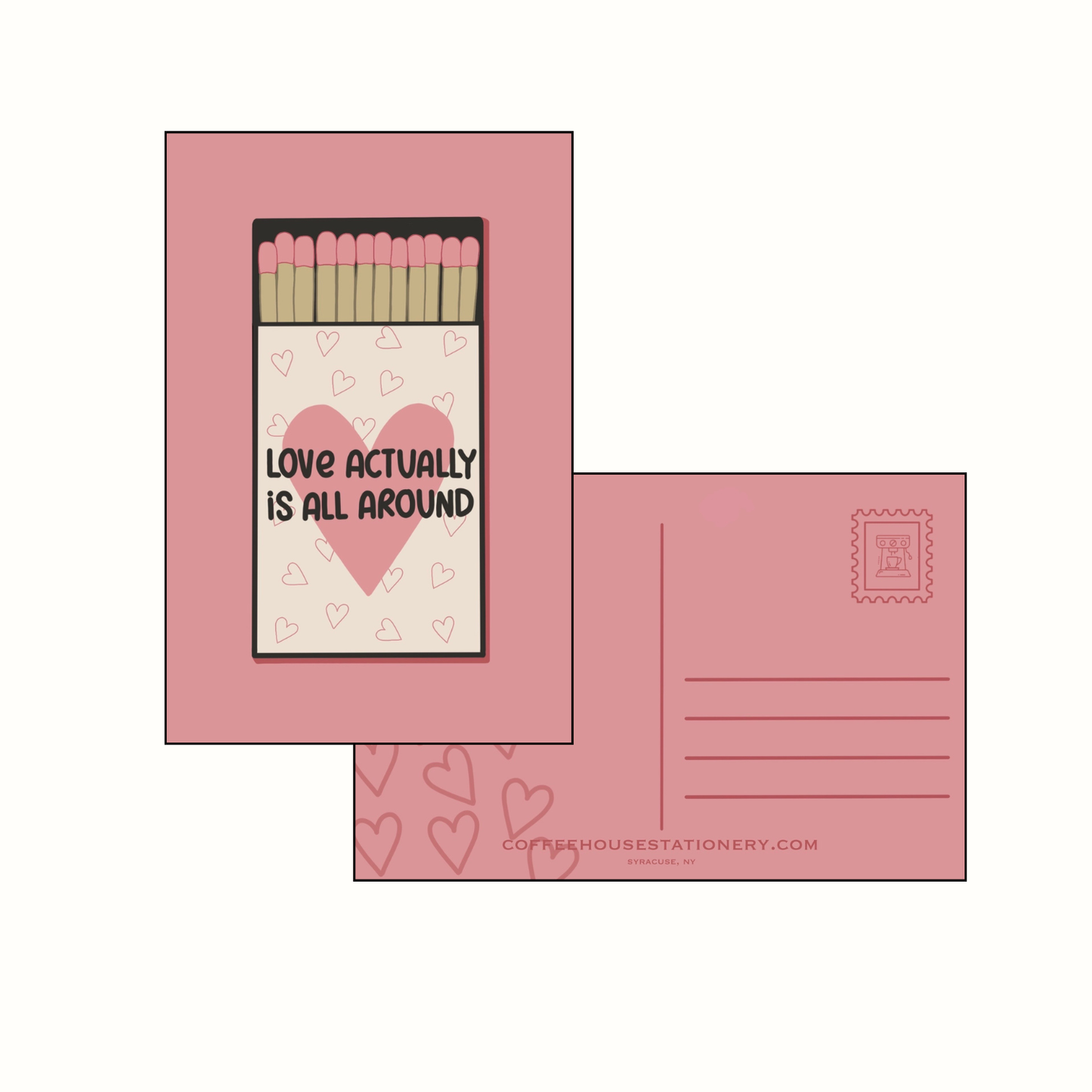 Love is All Around Postcard