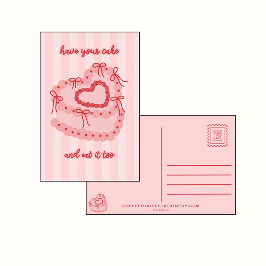 Birthday Cake Postcard