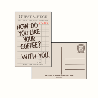 How Do You Like Your Coffee? Postcard
