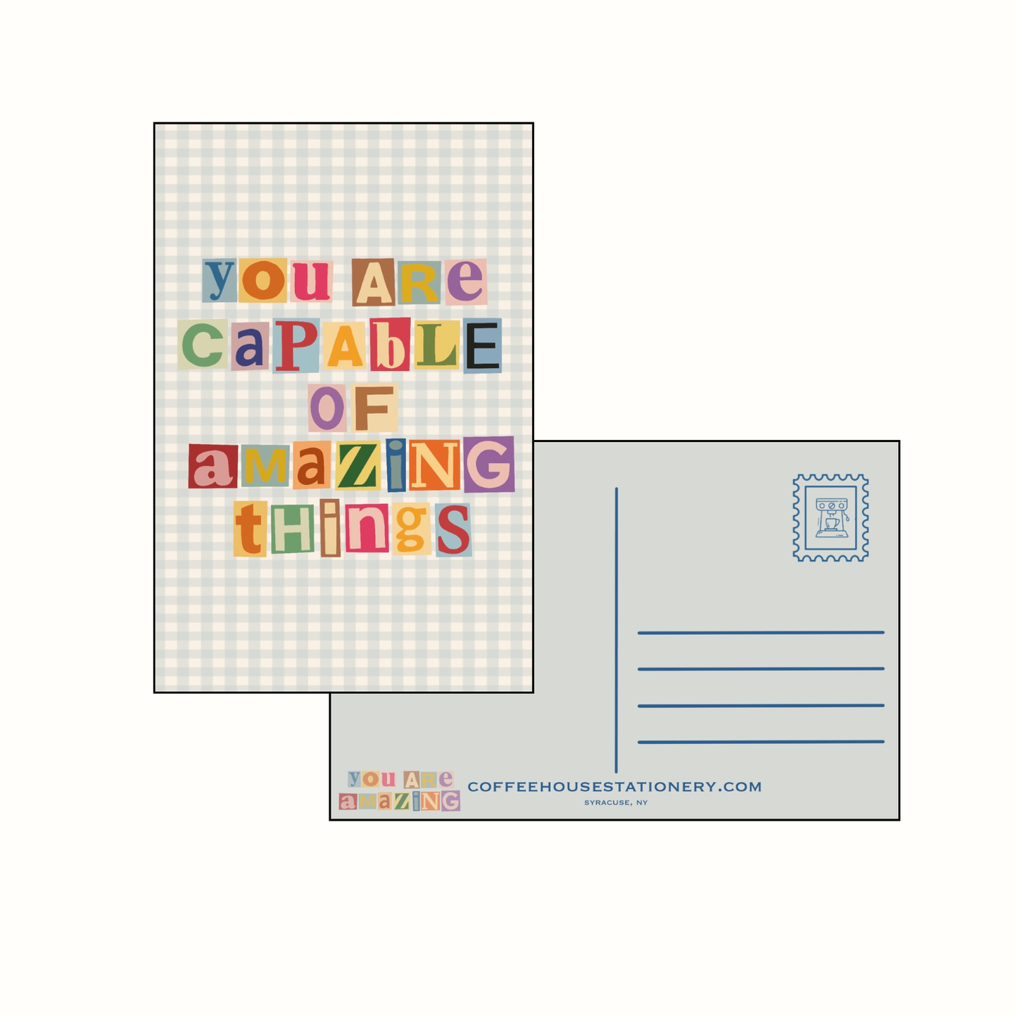 You Are Amazing Postcard